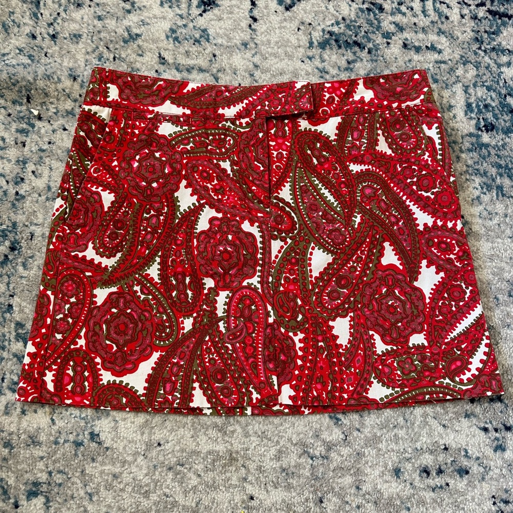 J. Crew Patterned Mini Skirt